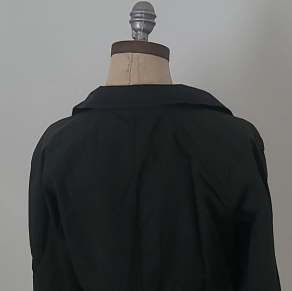 Nine West M Black Lightweight Moto Buckle Spring/Fall Outerwear Jacket - Picture 6 of 12